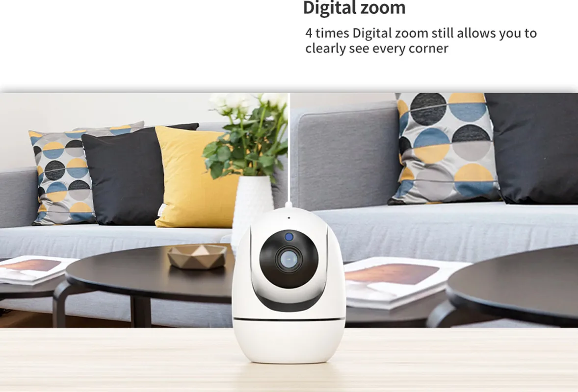 Tuya Smart Human Auto Tracking PTZ WIFI Security Indoor IP Camera 1080P 2-Way-Talk Wireless Works with Alexa Google Home | Безопасность