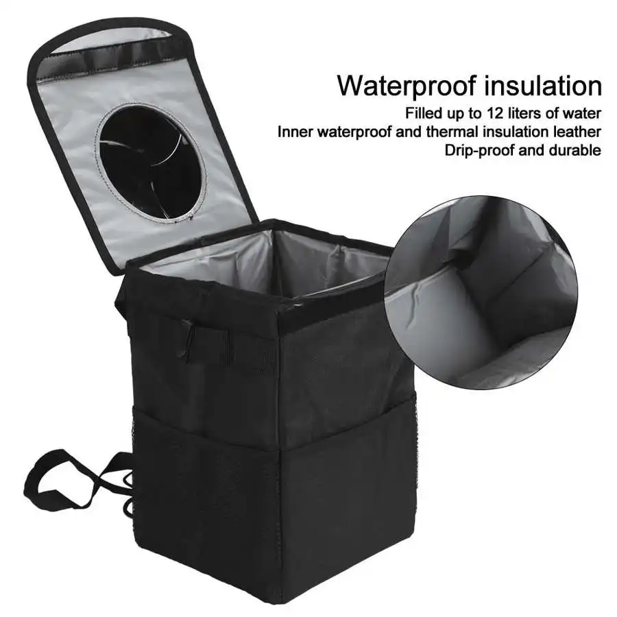 

Водонепроницаемый складной контейнер для хранения изоляции автомобиля, органайзер большого размера, герметичная мусорная корзина с крышк...