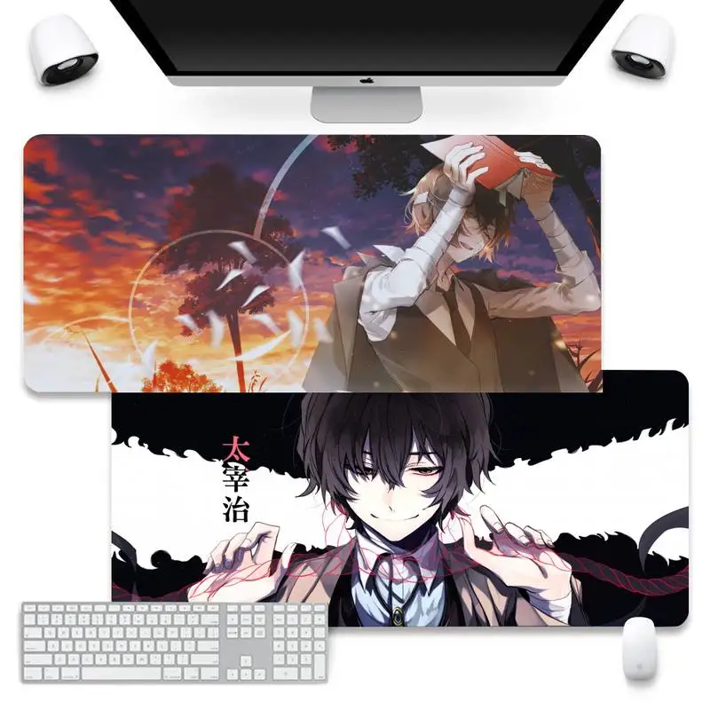 

Bungo бродячие собаки Осаму дадзай коврик мышь HD Печать компьютерный геймер Блокировка края коврик для мыши XXL клавиатура ПК коврики для мыши ...