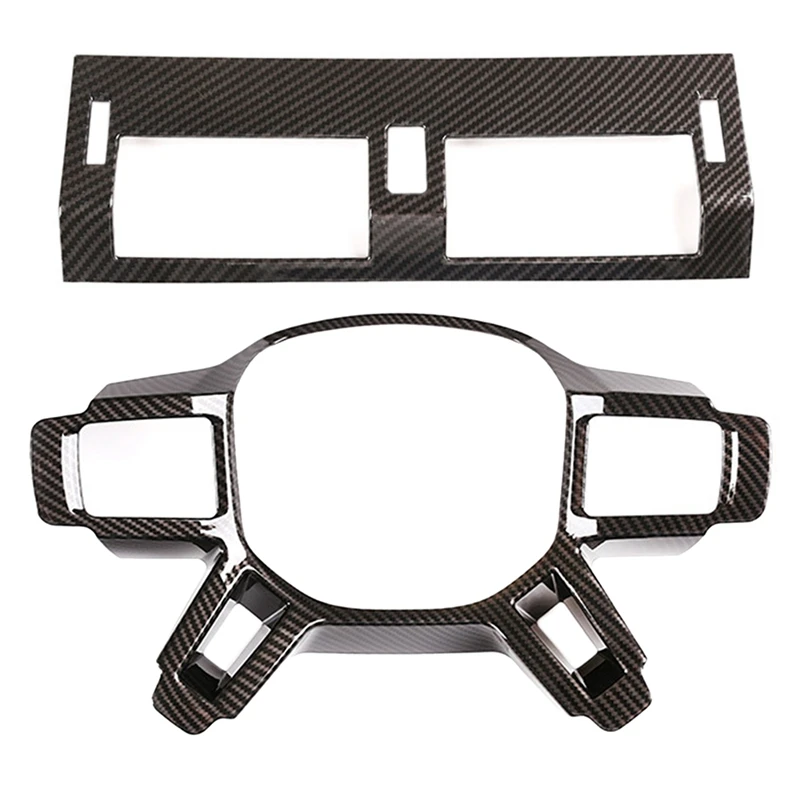 

Car Central Control Air Outlet Decorative Frame Trim for Land Rover Defender 110 130 2020 & Inner Steering Wheel Trim