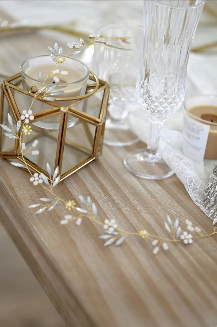 Великолепная повязка на голову листок резинка для волос свадебные аксессуары