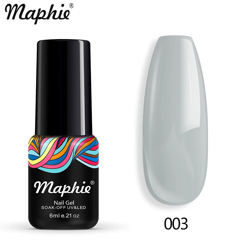 003 Maphie Гель-лак для ногтей все для маникюра Полупостоянный Vernish Soak Off UV/светодиодный Гель-лак нужен базовый верхний слой Блестящий цветной гель - Цвет: 003