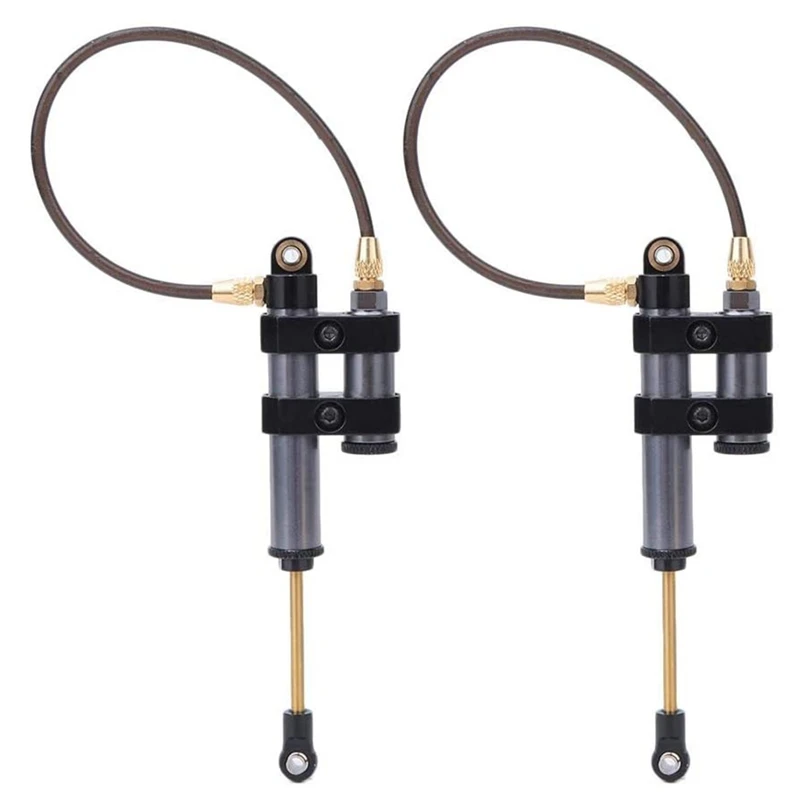 

RC Shock Absorbers, 2 Pieces Metal RC RC Dampers with Spring Compatible with SCX10 D90 TRX4 1/10 RC Car