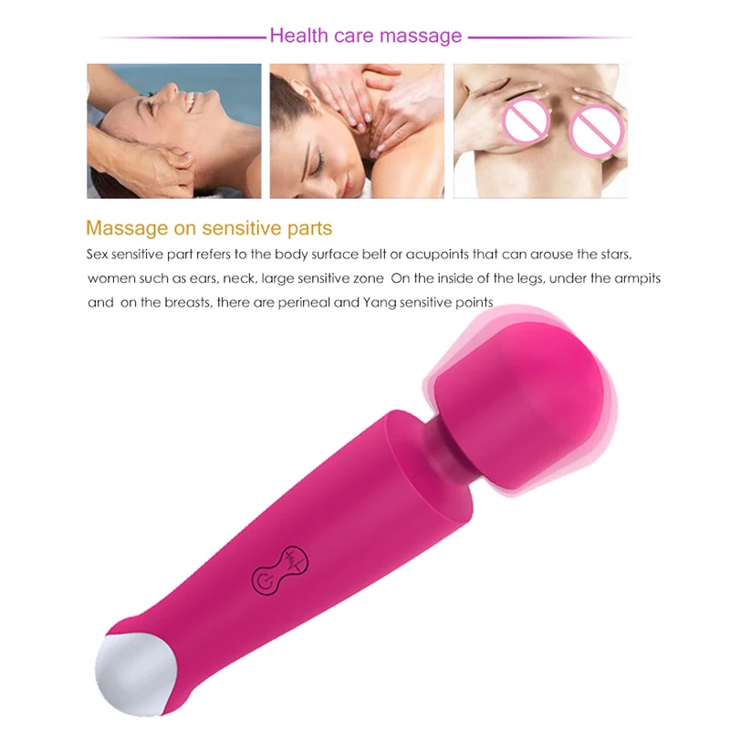 

Masturbator Sex Toys Women Vibrating Spear AV Vibrator Fake Penis Vagina Nipple Massager for Adult Female Soft Erotic Massor