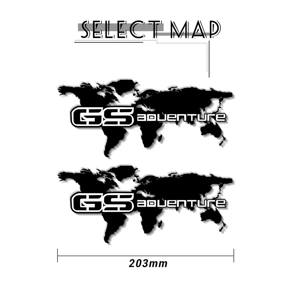 

Motorcycle reflective body waterproof Tire helmet Front Rear Fairing for BMW R1200GS r 1200 gs adventure world MOTO logo Sticker