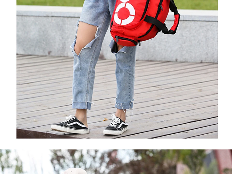 Men Sport Gym Bag Women Fitness Waterproof Outdoor Separate Space For Shoes Travel Handbag Backpack