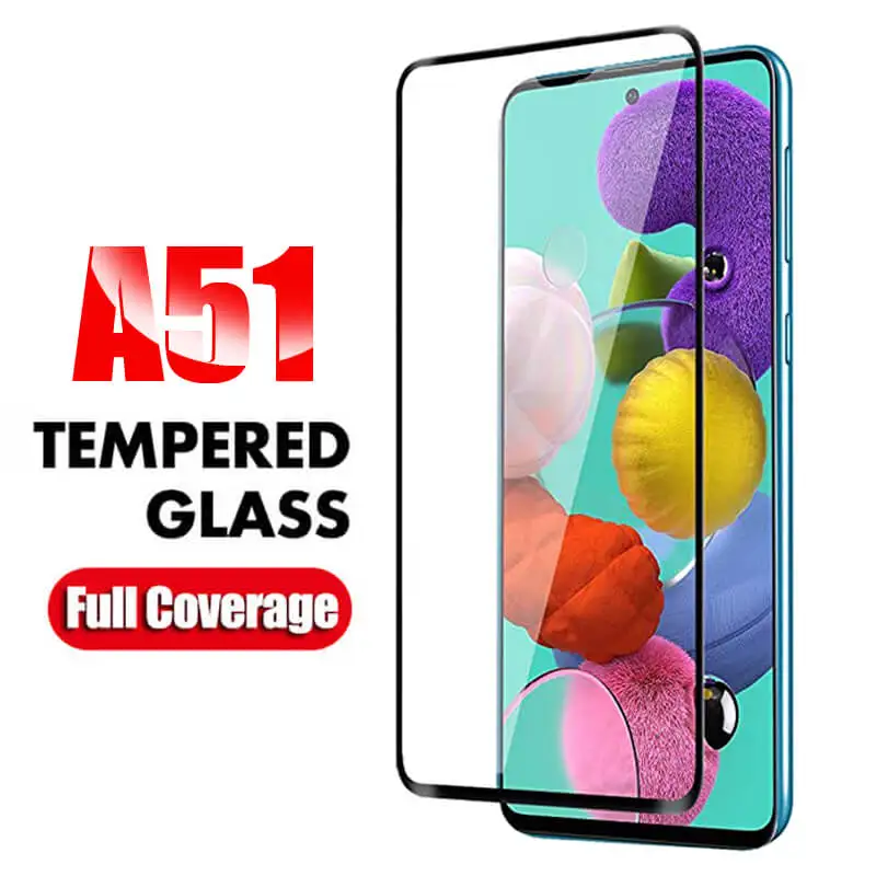 

Full Cover Tempered Glass For Samsung Galaxy M51 A20 S A20E A20S A21 A21S Screen Protector for Samsung A50 A41 A12 A42 A02S Film