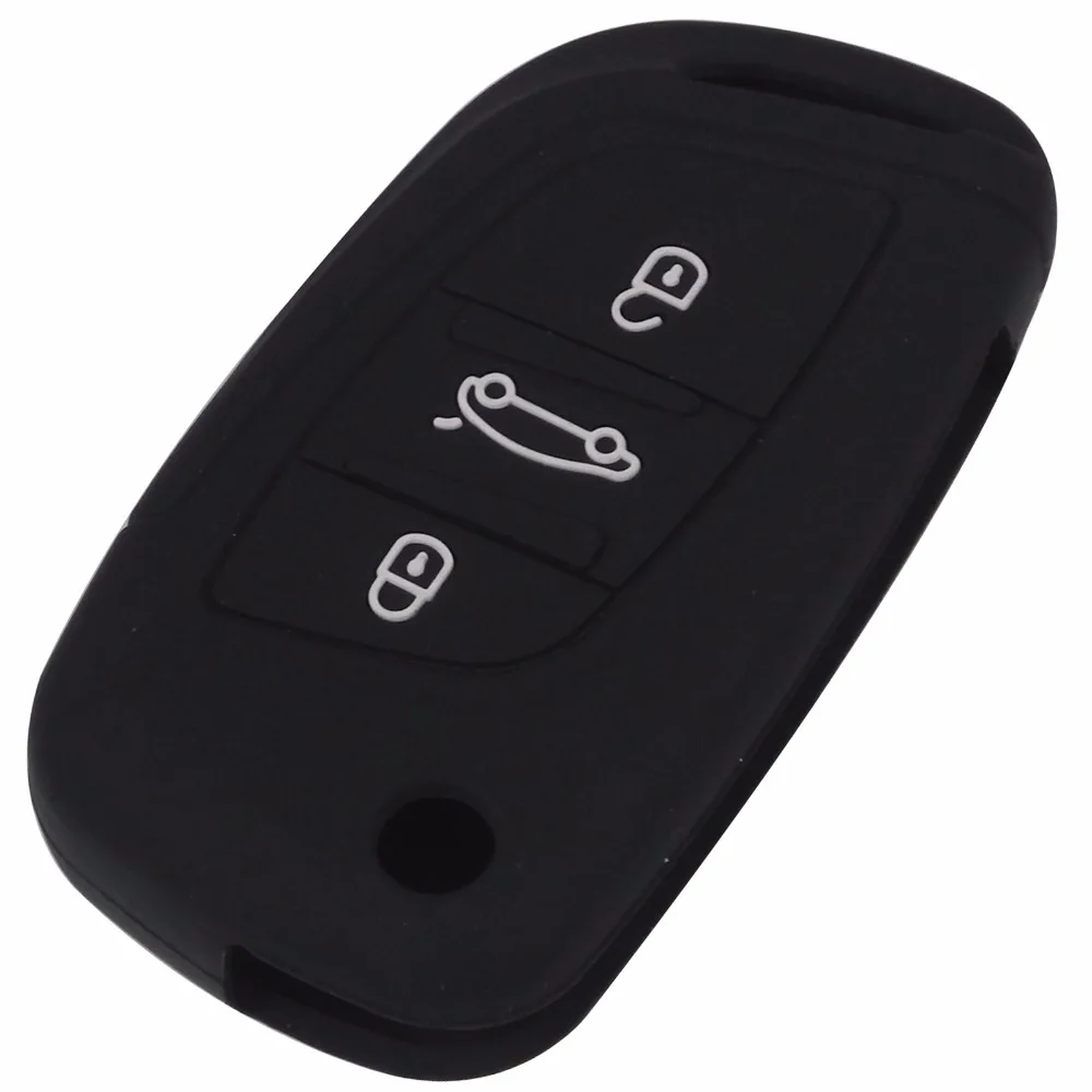 10 шт./лот силиконовый чехол с 3 кнопками для CITROEN C1 C2 C3 C4 C5 DS3 DS4 DS5 DS6 автомобильный