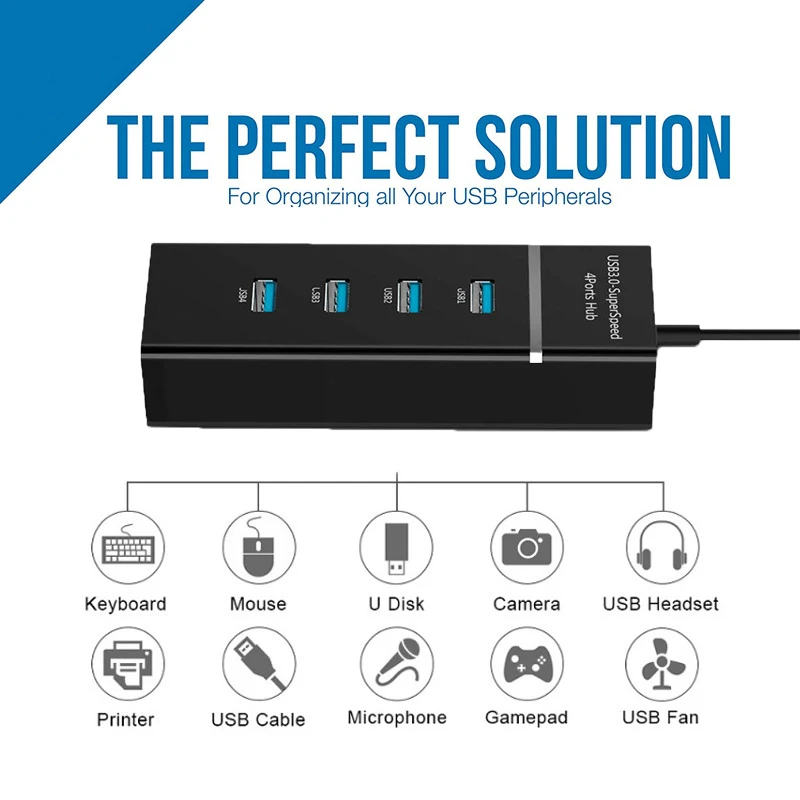 USB-концентратор с портом USB Type-C 3 1 4 порта для MacBook Air Pro аксессуары компьютеров ПК и