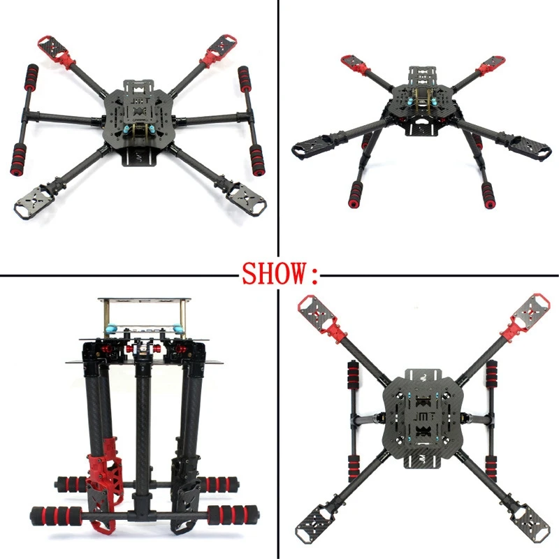 

for X4 460mm Carbon Fiber Foldable Umbrella Frame with FoldableLanding Skid for RC Helicopter