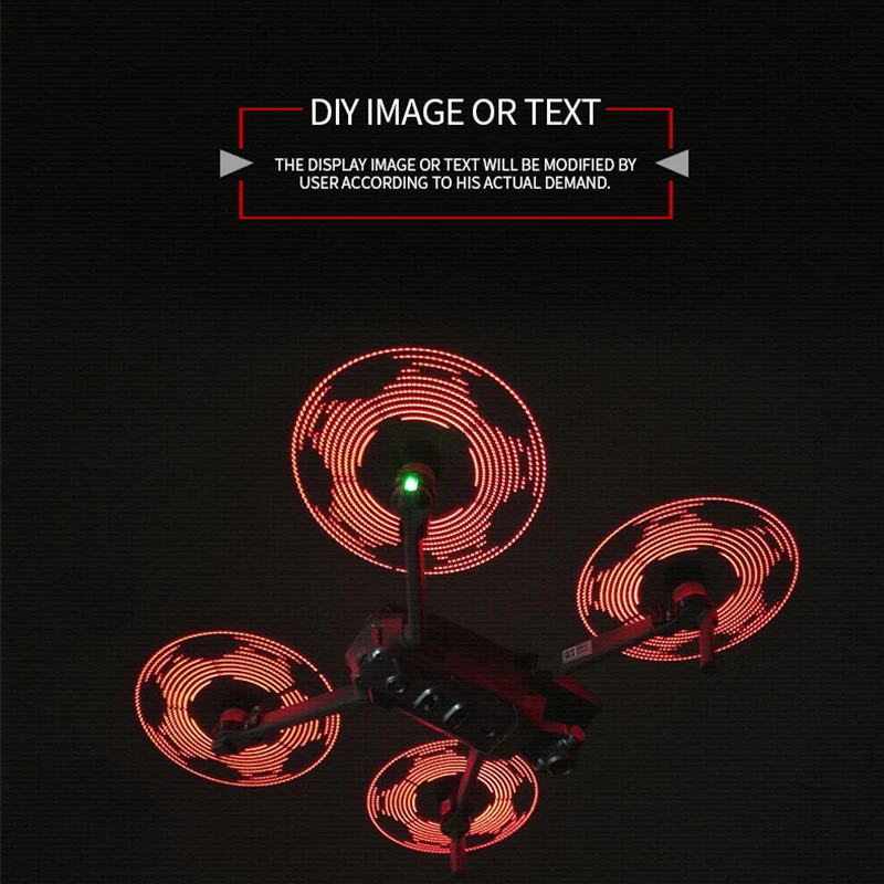 Низкий уровень шума DIY программируемый светодиодный пропеллер креативные