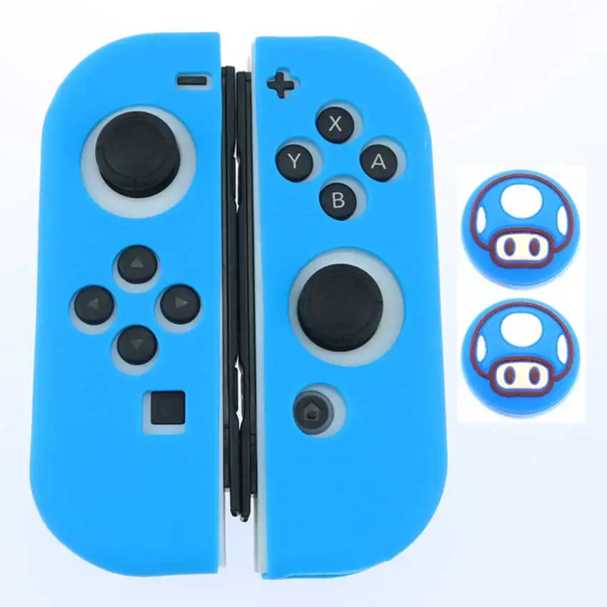 Мягкий силиконовый защитный чехол JCD для Nintendo Switch NS NX Joy-Con + 2 зажима джойстика |