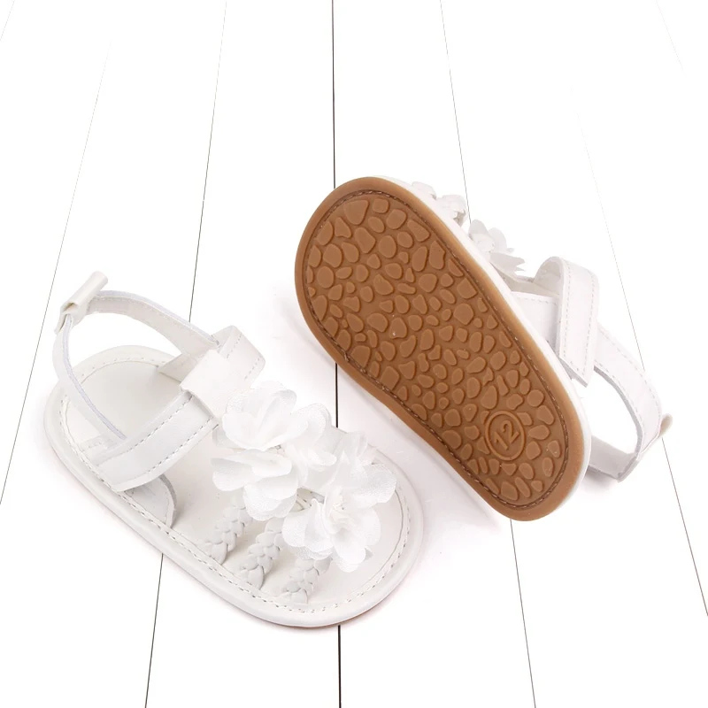 

Baby Girls PU Sandals Toddler Soft Sole Anti-slip First Walkers Princess Flower Cute Shoes Infant Kid Shoes For 0-18M Baby Girl