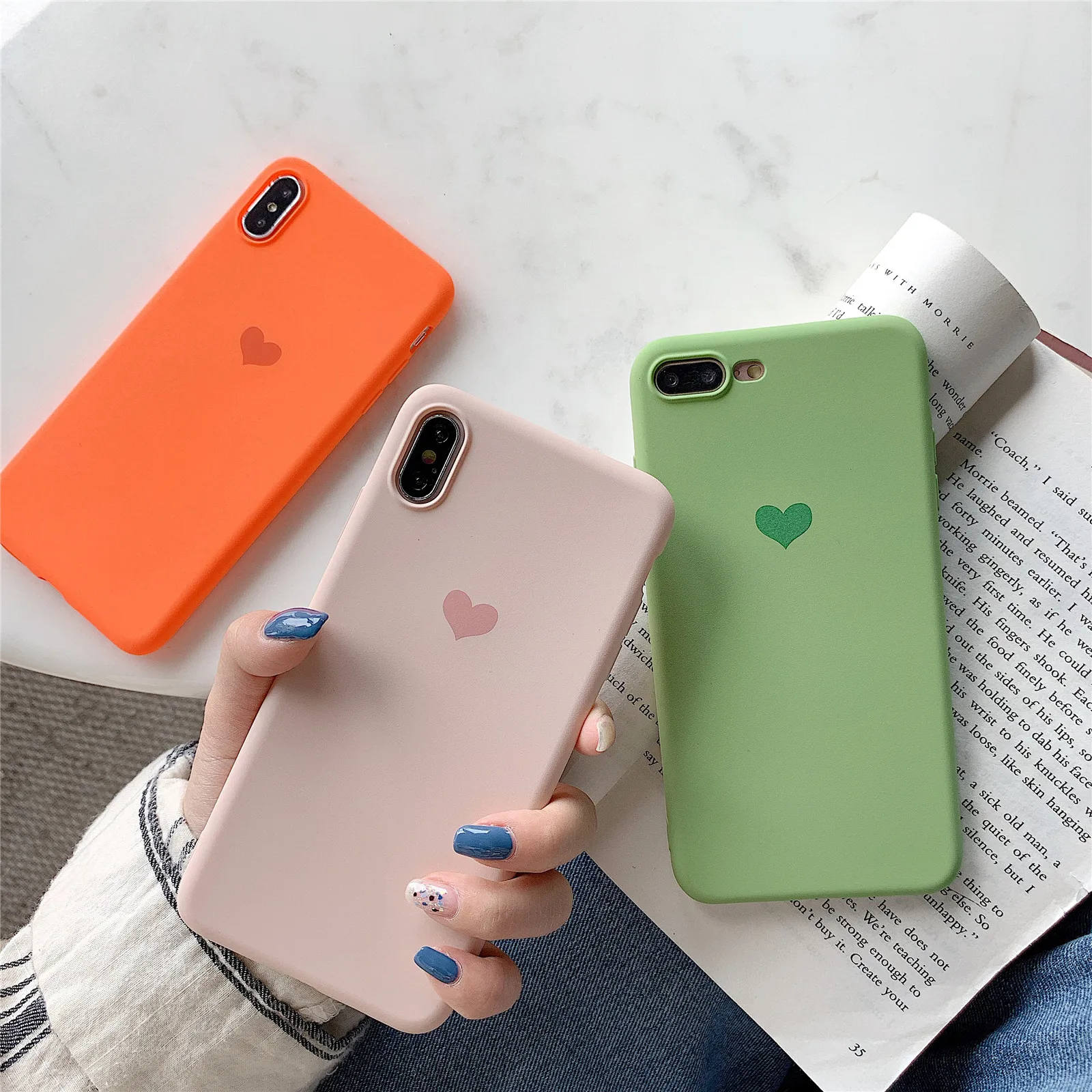 Любящее сердце СПС Fundas Huawei P Smart 2017 наслаждаться фотоаппаратов моментальной