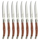 9 ''ножей для стейка стиль Laguiole обеденные Ножи деревянной ручкой японский набор посуды Нержавеющаясталь Кухня столовые приборы Рождественский подарок