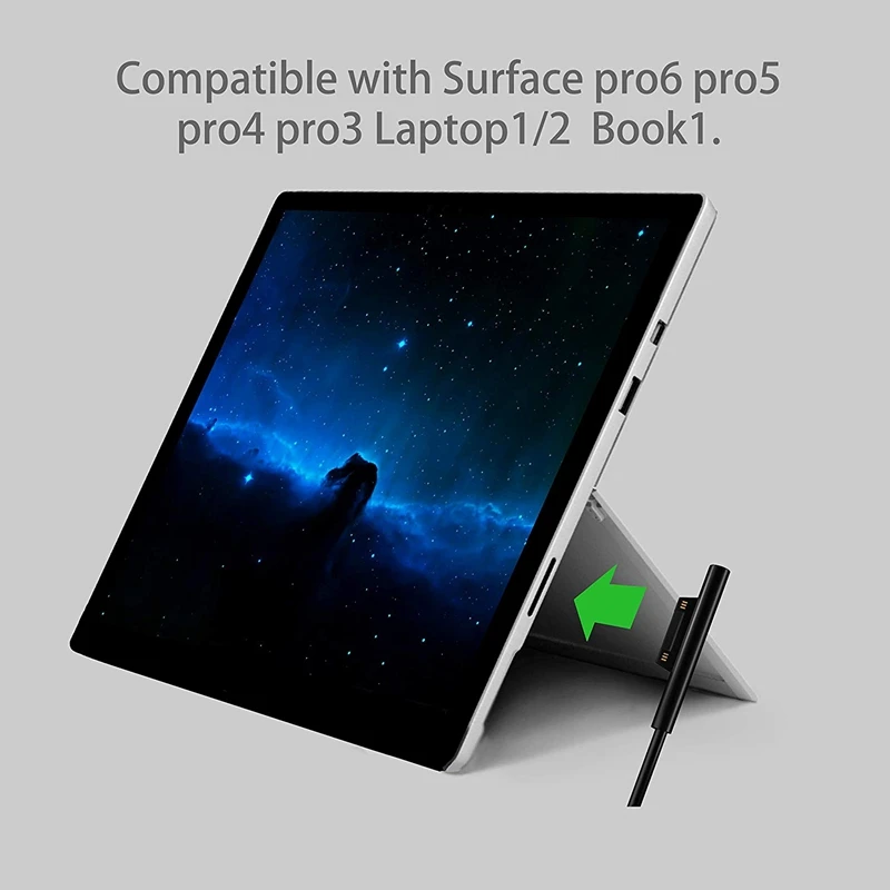 0 2 м женский USB-C зарядный кабель для Microsoft Surface Pro 6/5/4/3 поверхность ноутбука 1/2 45Вт