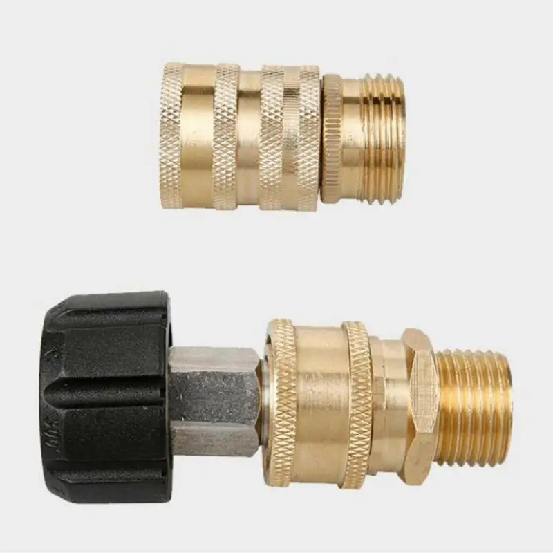 

"3/4" Thread Tap Connector Hose Adapter Water Gun Fittings Irrigation Sprinkler Hose End Connector M22 Swivel To 3/8'' Connect