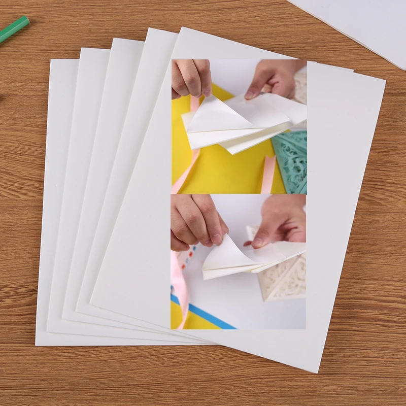 5 листов/набор Двусторонняя Клейкая Пена для добавления глубины и деталей к вашим