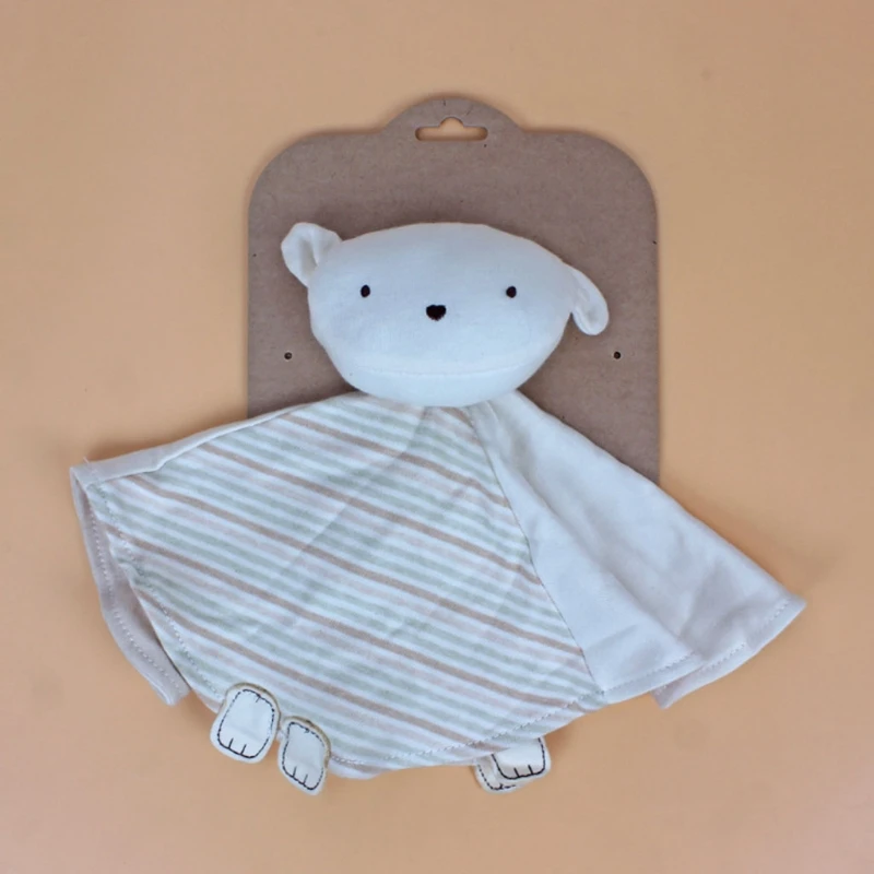 

Baby Soother Appease Towel Bib Soft Cotton Animal Sleeping Doll Teether Toy Gift 97BE