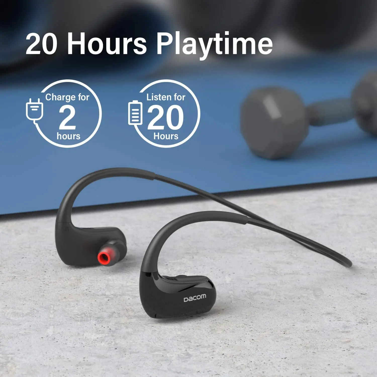 Bluetooth-наушники Dacom Athlete с микрофоном и поддержкой Bluetooth 4 1 | Электроника