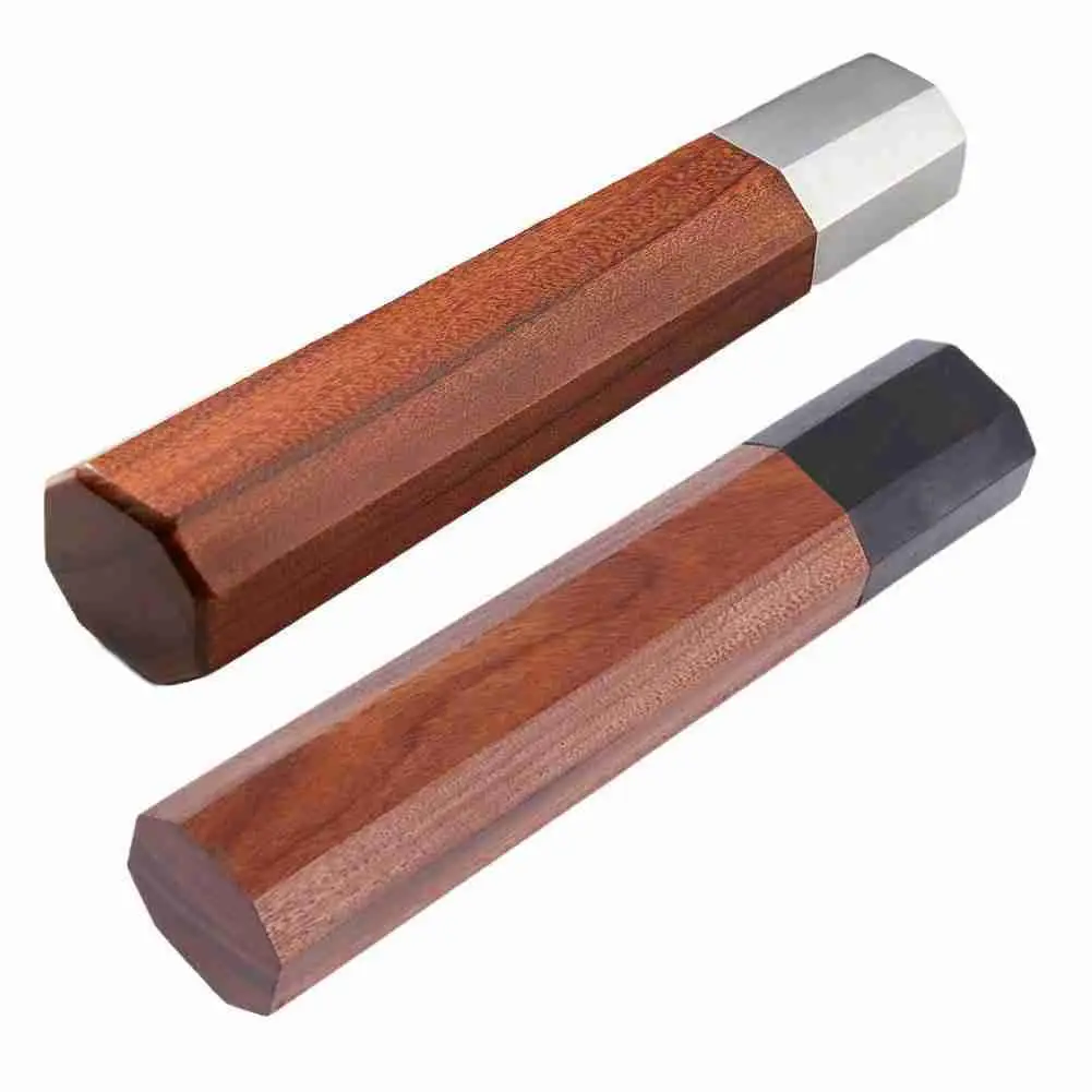 

Japanese Chef Knife Handle DIY Kitchen Knives ECO Friendly Accessories Knife Natural African Making Wood Octagonal Details G5D9