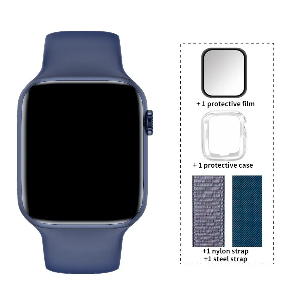 

2021 IWO W37 Smart Watch 44mm Watch 7 Heart Rate Monitor Smartwatch