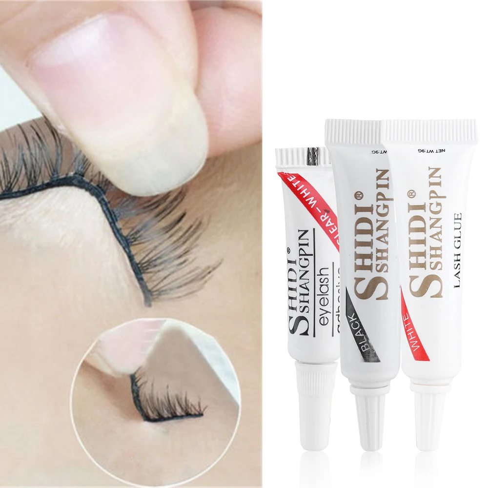 1PC Clear White Black False Eyelashes Glue Practical Waterproof Fake Lashes Makeup Adhesive Eye Lash Beauty Cosmetic Tools | Красота и