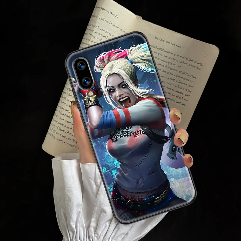 

Harley Joker Quinn Phone case For Huawei Honor 6 7 8 9 10 10i 20 A C X Lite Pro Play black soft hoesjes pretty waterproof