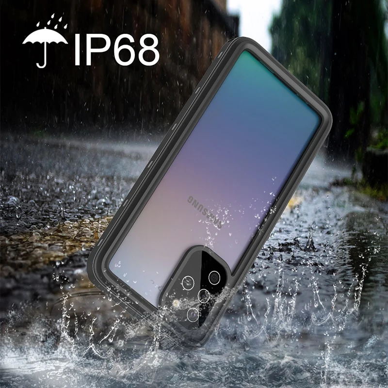 Чехол для телефона Samsung S20 Plus IP68 Водонепроницаемые прозрачные чехлы Galaxy ультра