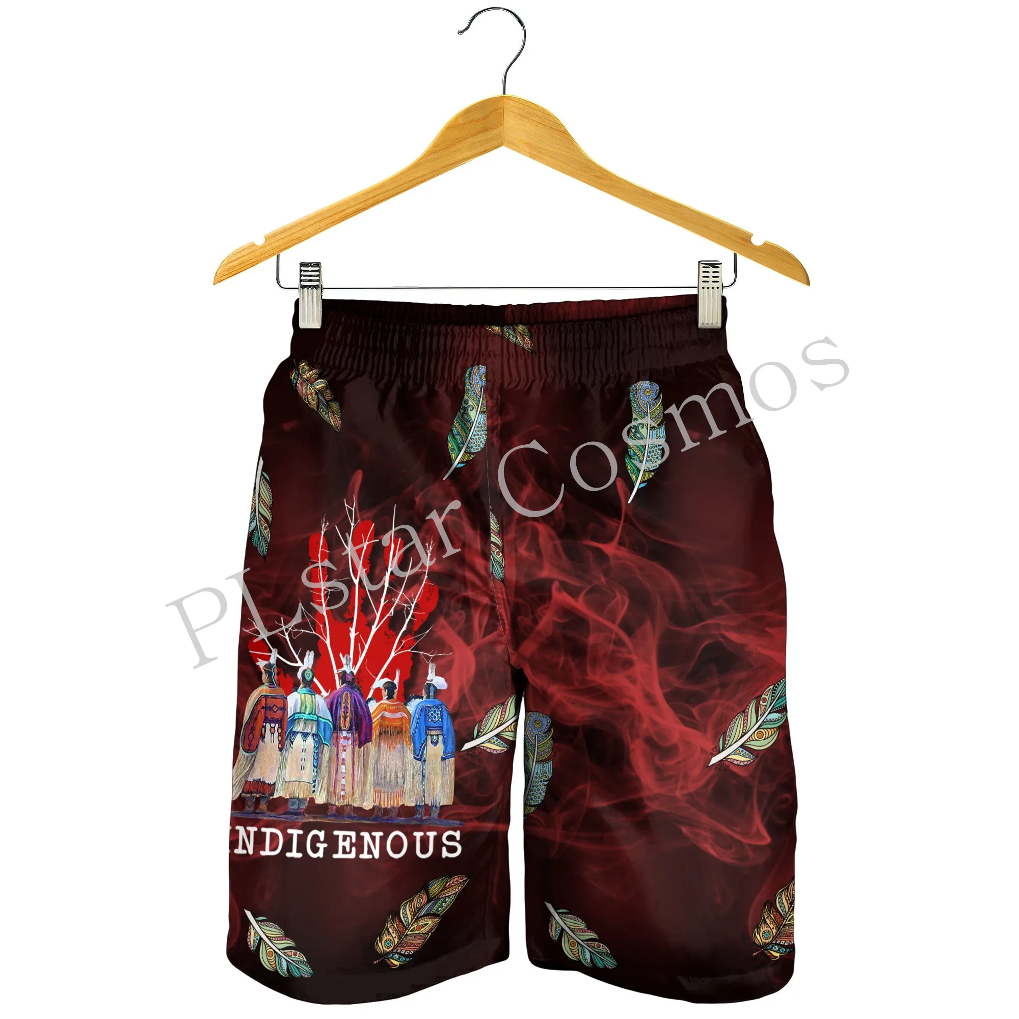 

PLstar Cosmos Newfashion Native National Culture Tribal Indigenous Summer Beach 3DPrint Unisex Casual Shorts Streetwear Style-1