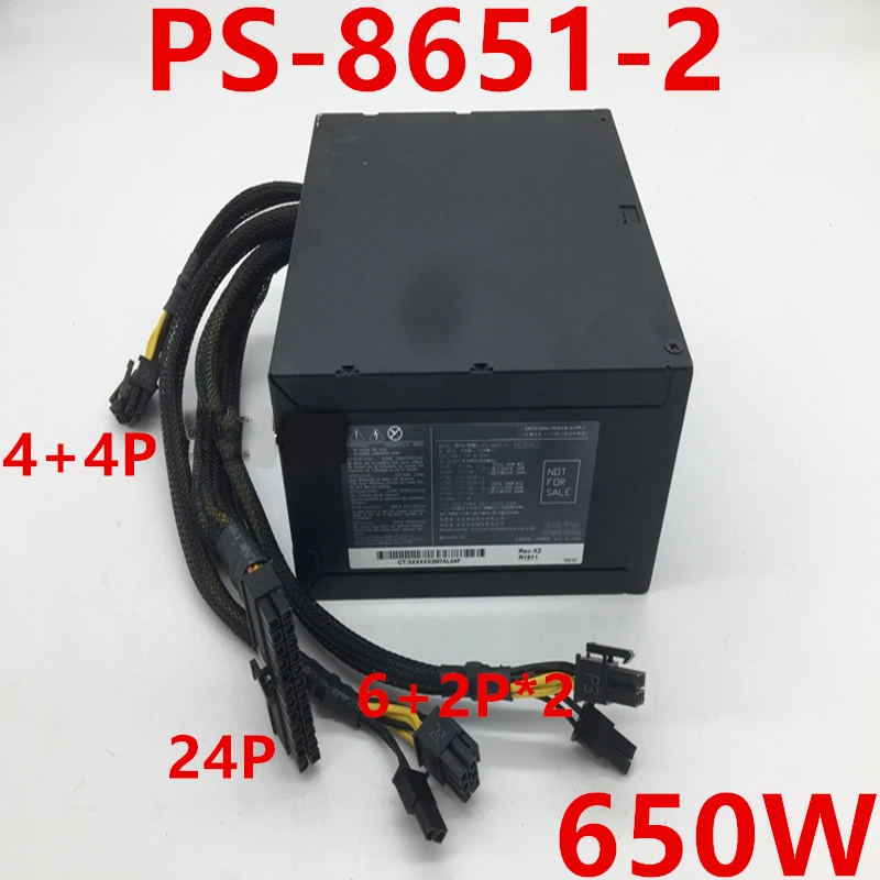 Новый оригинальный блок питания для Liteon Pazer 650 Вт импульсный источник PS-8651-2 |