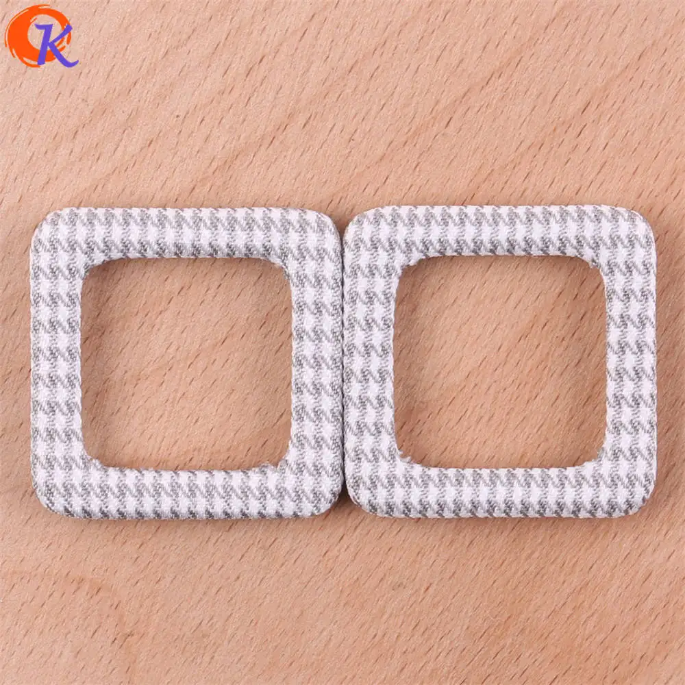 

Cordial Design 29MM 50Pcs Jewelry Accessories/DIY/Hand Made/Grid Fabric Effect/Square Shape/Jewelry Decoration/Earring Findings