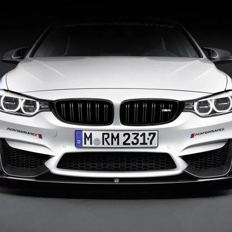 2 шт. стайлинга автомобилей M производительность сбоку юбка стикеры наклейки для