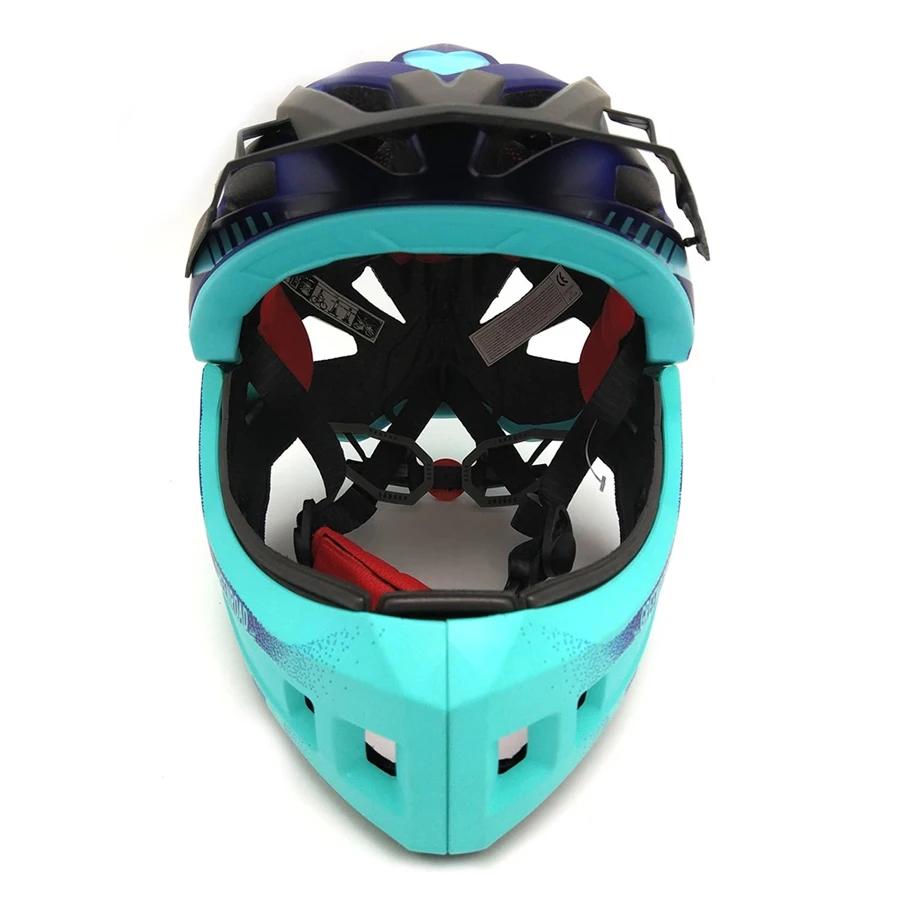 Детский шлем fullface Детский велосипедный шлем Защита Спорт Красная дорога mtb горный велосипедный шлем Горные гонки Велосипедное оборудование