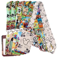 Cute Lanyard For Keys Mickey Card Cover Badge Holder Business Phone Charm Key Lanyard Neck Straps Keychain Accessories Gifts