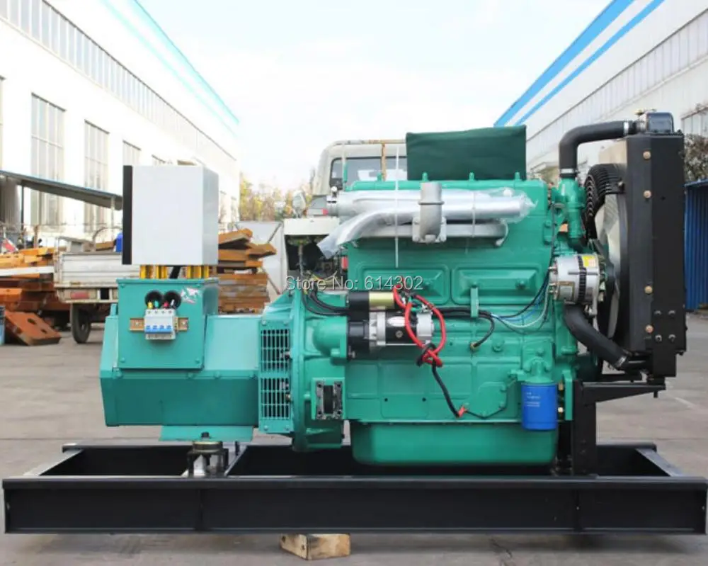 

Generator power 40kw/50kva diesel generator/diesel genset with brush alternator and base fuel tank for home hotel hospital