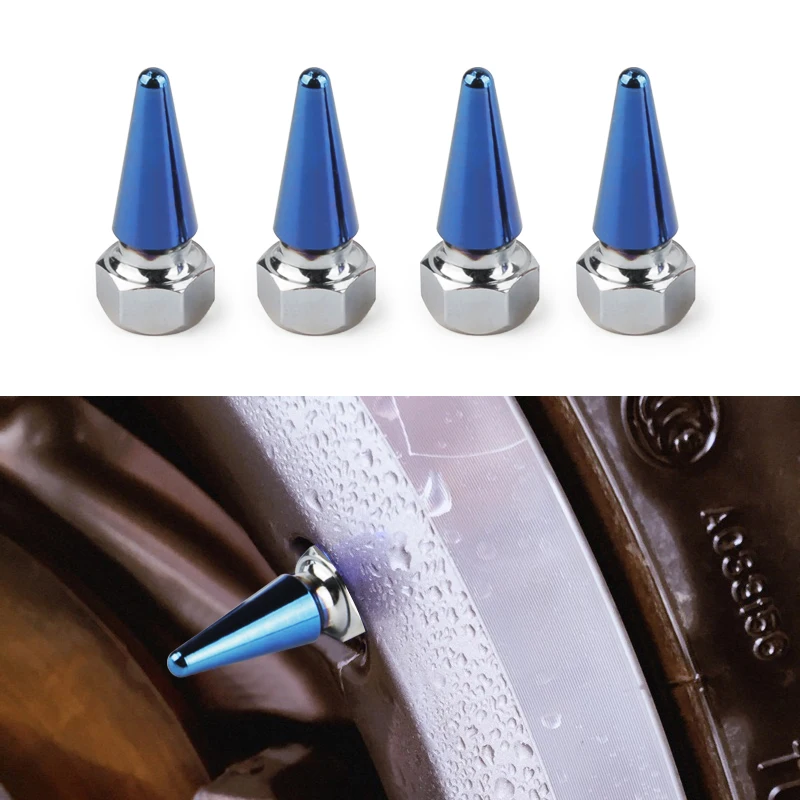 

new style Tire Valve Caps 4pcs Universal Fits for Car Motorcycle Bike Wheel Tires Valves Tyre Stem Cap Air Cap Airtight Cover