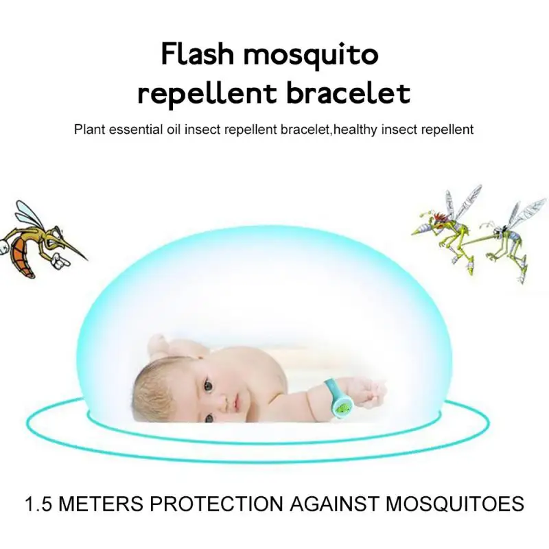 Children's Mosquito Repellent Bracelet/Clip Cartoon Natural Essential Oil Plant Ring Wristband TSLM1 | Дом и сад