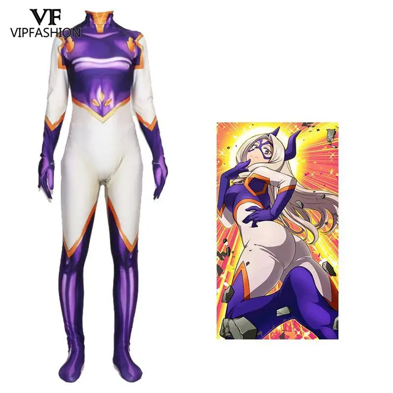 VIP FASHION Femmes аниме Mt Lady Mount женский костюм для косплея My Hero Academy сексуальный костюм Zentai боди