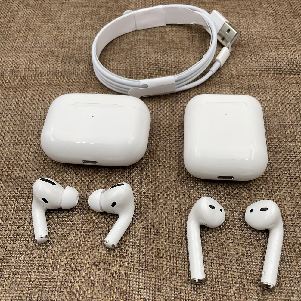 Auriculares inal&aacute;mbricos airpPro 2, aud&iacute;fonos Tws con Bluetooth, deportivos para videojuegos, para tel&eacute;fonos inteligentes IPhone Air, 95%-4