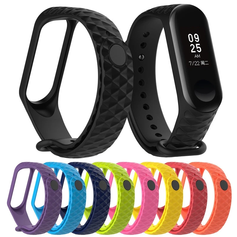 Силиконовый ремешок для часов Duoteng Mi Band 4 браслет из ТПУ с бриллиантами наручных