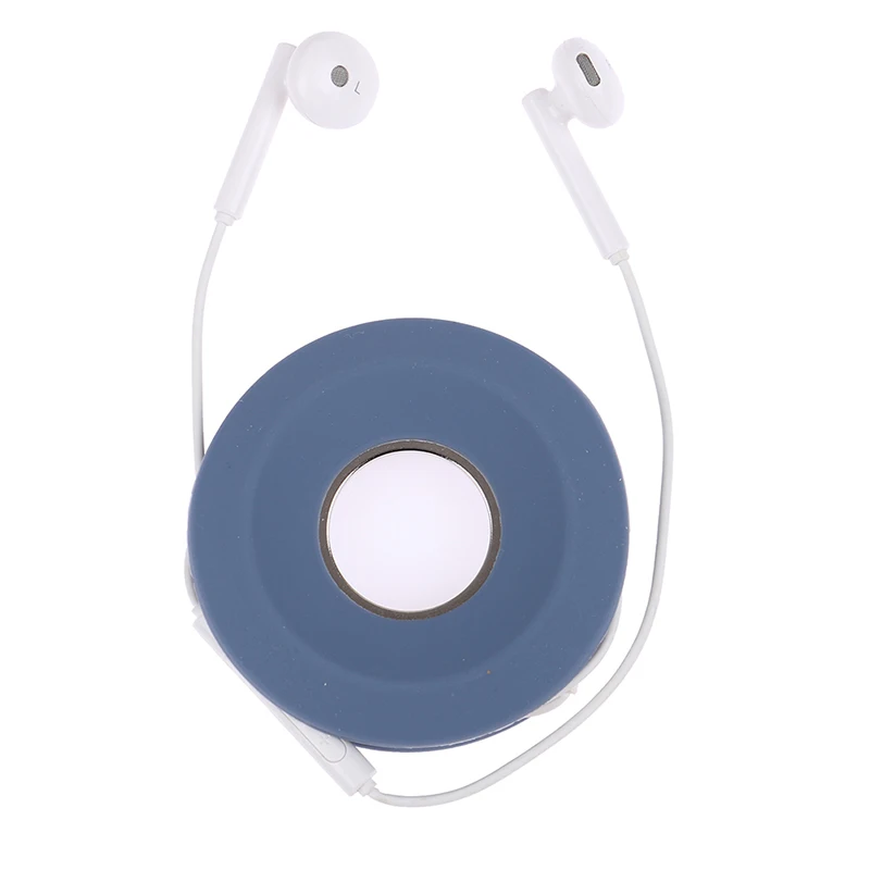 

Cute Donut Magnet Silica Headphones Earphone Holder Cable Winder Cord Organizer