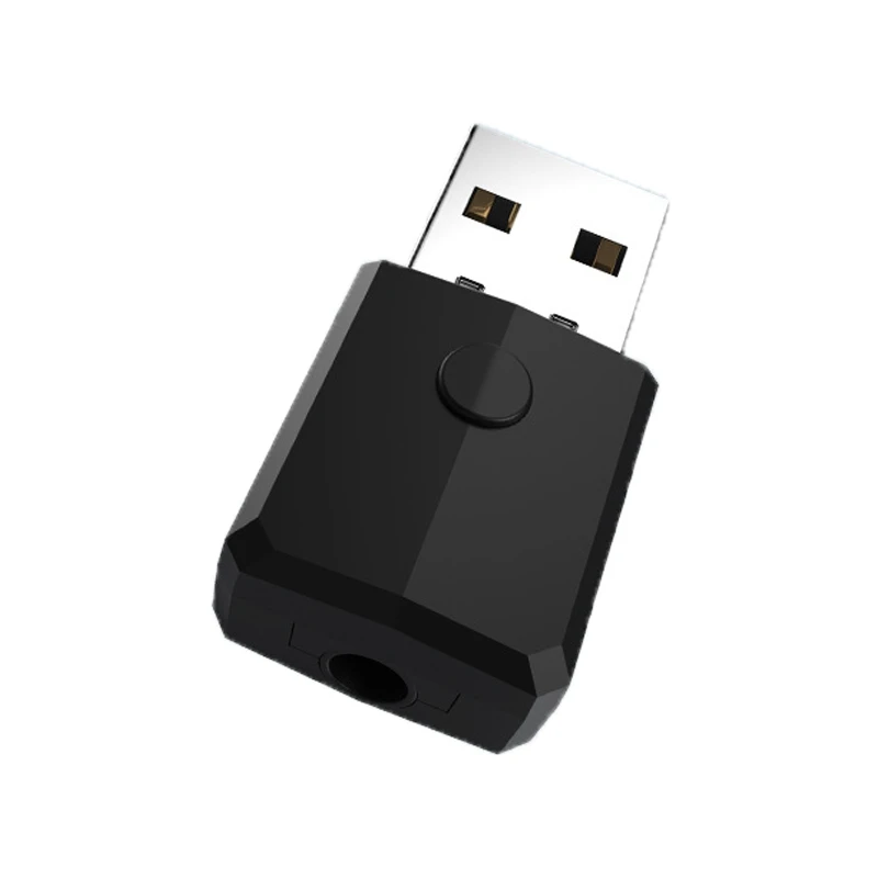 

USB Bluetooth 5,0 аудио передатчик приемник адаптер беспроводной стерео музыка аудио 3,5 мм AUX для ТВ ПК автомобиля дома