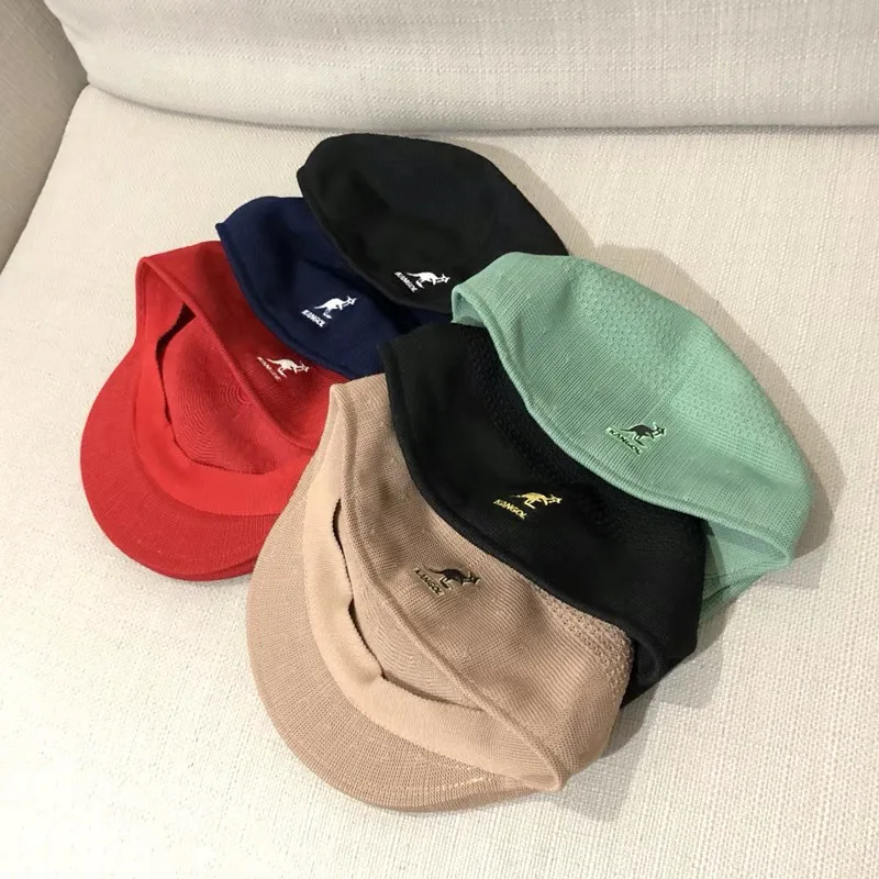 Берет женский в стиле ретро тонкая плетеная сетчатая Кепка-кенгуру ручной работы