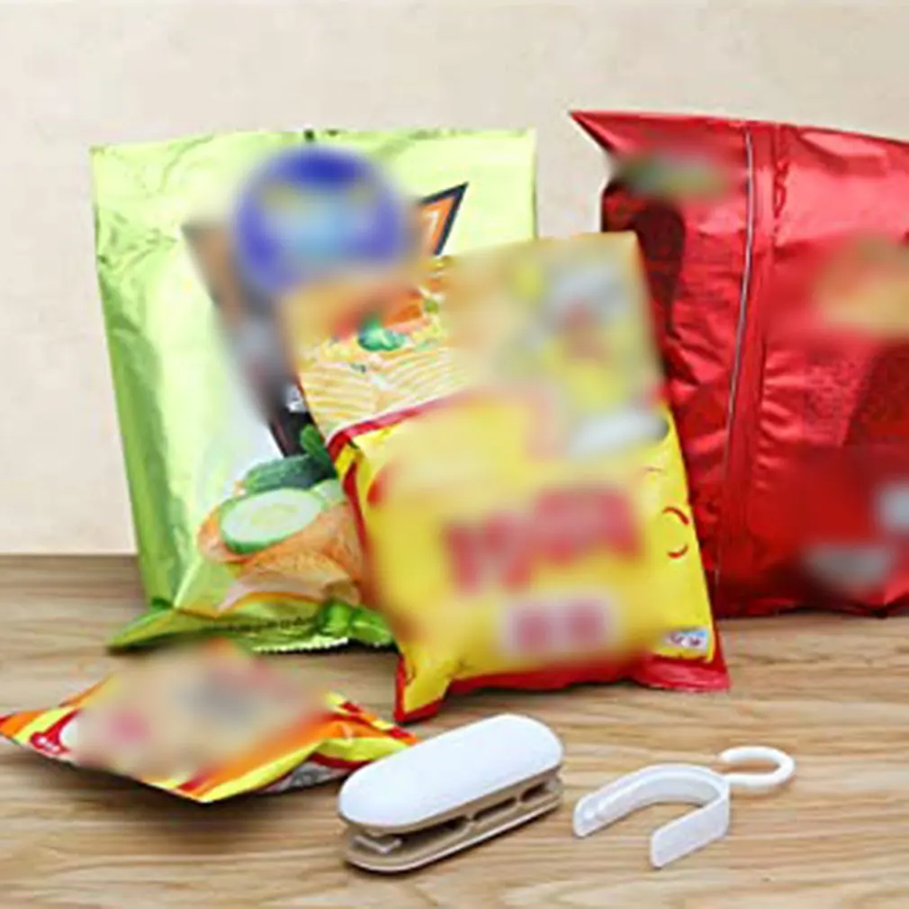 

2PCS Portable Sealing Machine Piezoelectric For Food Storage Snacks Preservation Vacuum Sealing Machine