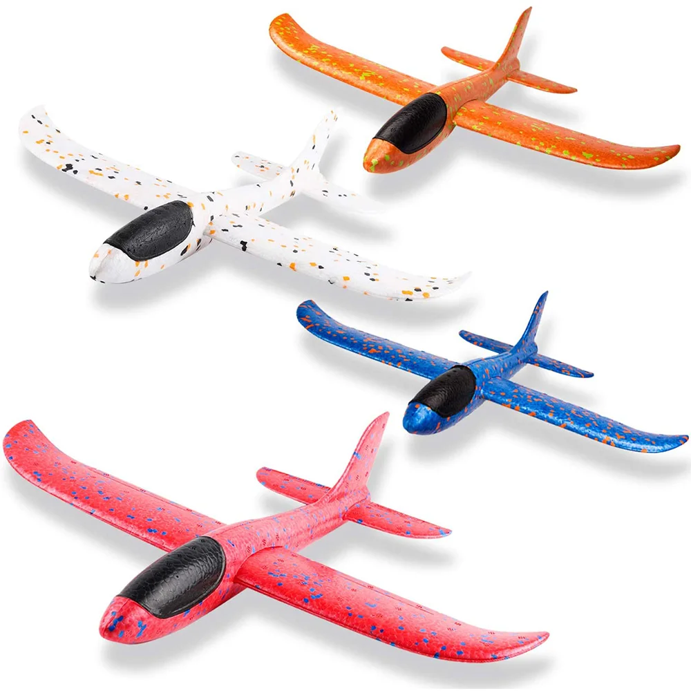 

4Pcs Airplanes Manual Hand Throw The Glider Outdoor Game Challenging Games Plane Model Birthday Gift for Young Adult Children