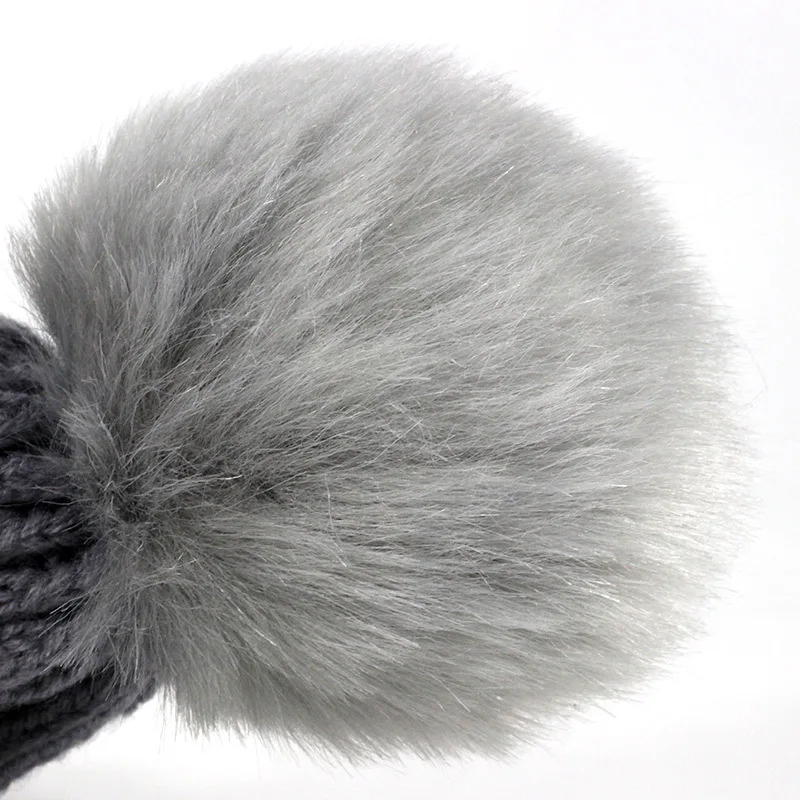 

Winter Pompom Beanie Hat for Kids Ages 1-5 Knit Beanies Winter Baby Hat for Children Fur Pom Pom Hats for Girls and Boys 2019