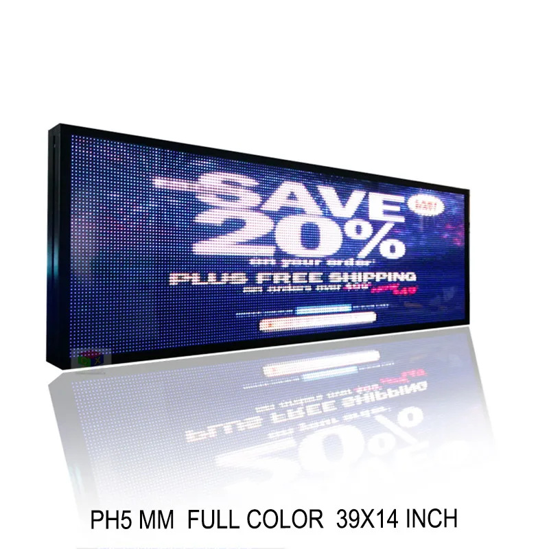 RGB полноцветный P5 внутренний СВЕТОДИОДНЫЙ знак сообщений движущийся