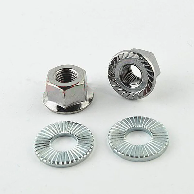 

Гайка передней оси велосипеда хромированная Фланцевая винтовая гайка для передней оси Shimano 5/16