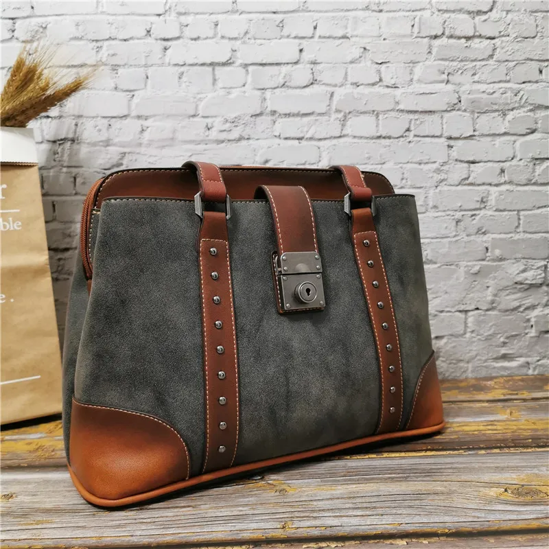 Женская сумка с ручками сверху 2021 Высококачественная кожаная на одно плечо